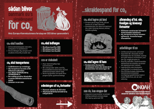 Infografik om fangst og lagring af CO2