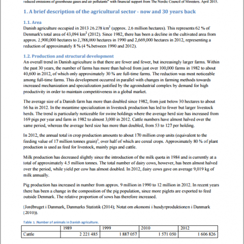 agriculture in Denmark